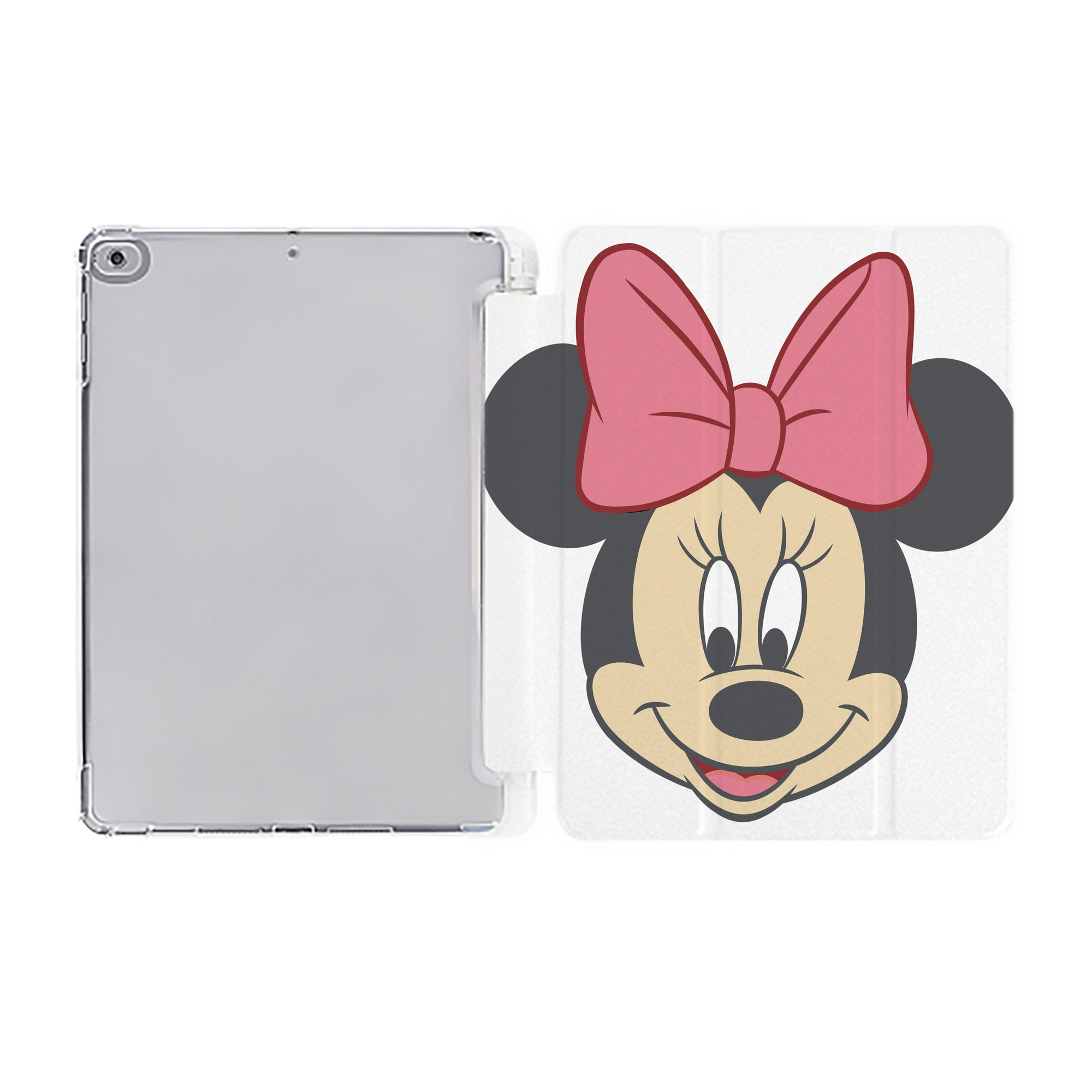 （画像用） ミッキーマウス Mickey Mouse IPad ケース ペン収納付き 三つ折りスタンド PUレザー×シリコン 対応機種9.5/10.5/10.9インチ